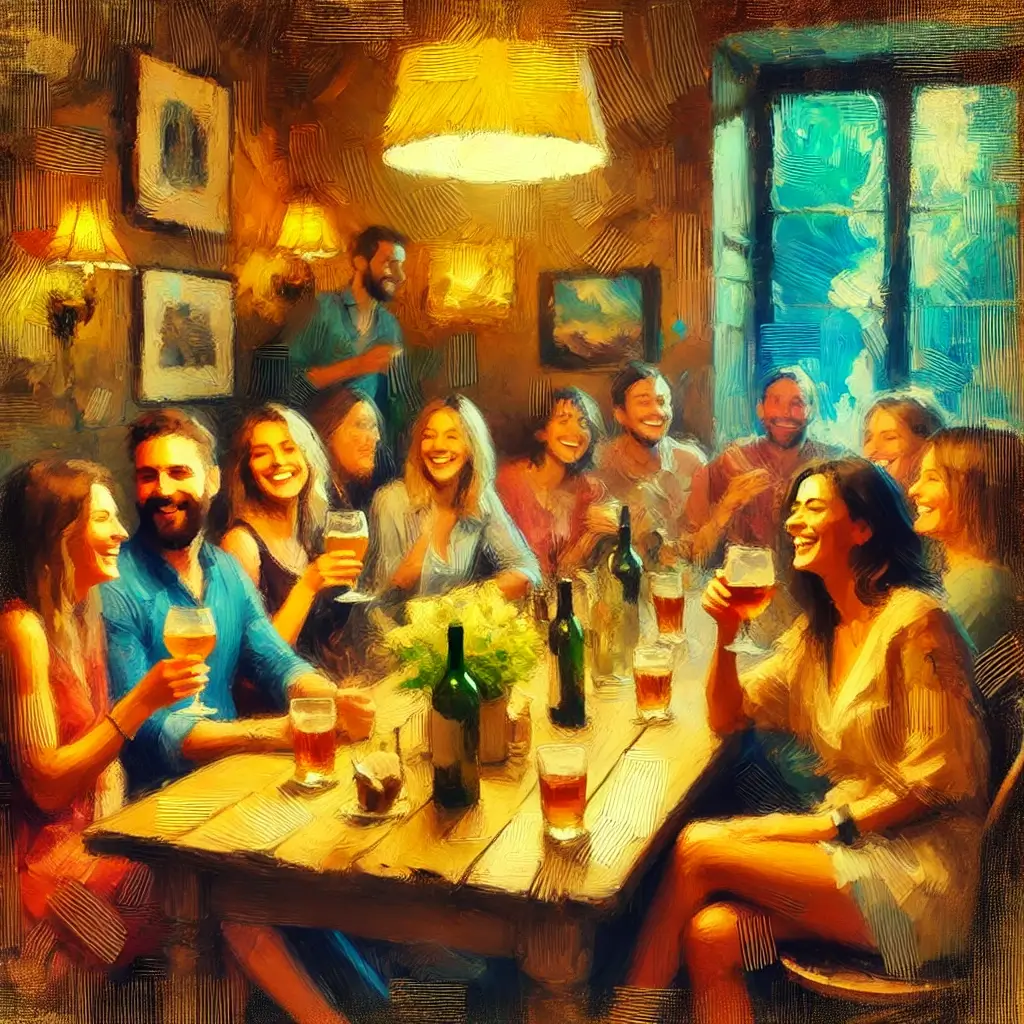 Have a drink with my old friends in our 30s